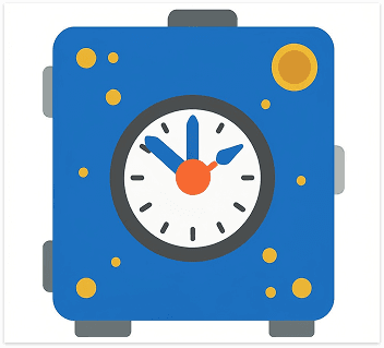 Money held safely illustration